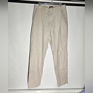 DKNY Tan Chinos Classic Straight-Leg Pants